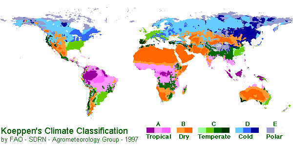 Klasifikasi iklim Köppen - Wikipedia bahasa Indonesia, ensiklopedia bebas
